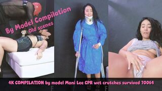 WMV COMPILATION by model Moni Lee CPR wet crutches survived 70064