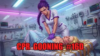 CPR Gooning #16D: Breath-Sync Trance Compressions (Animated, Music, Text)