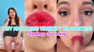Tiny Man Loses Virginity to Giantess - Your Giant Best Friend Sydney Screams Helps You Finally Lose your Virginity After Giving You a Blowjob - Giantess Sex, POV Virtual Sex, Tiny Man POV - HD 720 WMV