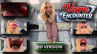 Vore Encounter - Blondzilla - Vore - POV - kissing - tongue - HD