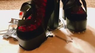Custom Spike Boots VS Model Car Crush
