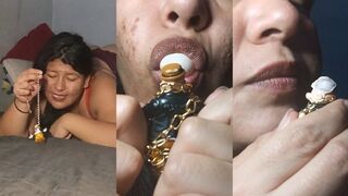 Giantess Bubble Gum Punishment for a Naughty Tiny Man