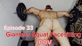 Giantess Naked Squats Over You POV | Goon to It, Slave 8K HDR