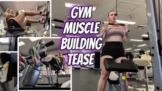 Gym Muscle Building Tease
