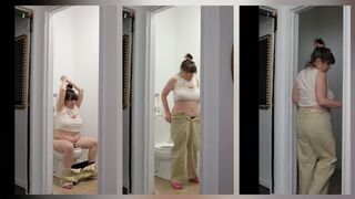 HUMPDATE TOILET FET PEE DUMPING AND LOUD BURPING