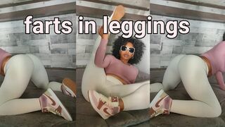 ebony Farts in leggings