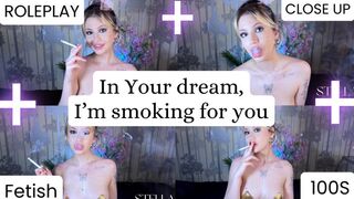 SMOKING FETISH : Stunning Neighbor Blows Thick Smoke in Your Face Dream Roleplay