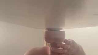 POV big dildo fucking my ass