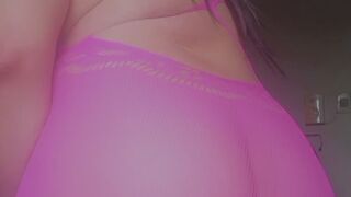 ? Trans BBW in Tight Pink Dress – Long, Stinky Farts Exploding