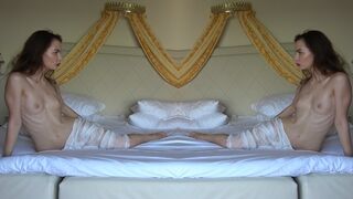 Tiny DICK HUMP this hotel bed - MASTURBATION HUMILIATION, HFO