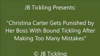 Christina Carter Tickled for Being a Bad Secretary - SD
