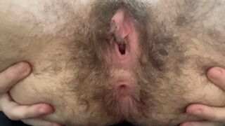 FTM Hairy Pussy and Ass Showcase