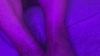 Purple-Lit Foot Ritual