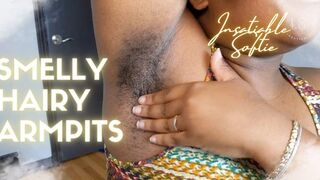 Ebony BBW Shows Off Her Hairy Smelly Armpits SD