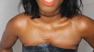 Latex Ebony Mistress SPH - Small Penis humiliation