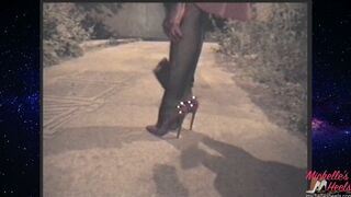 Vintage - Red 5" Patent Heels & Seamed Stockings