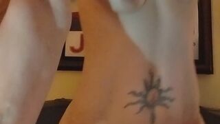 Sexy sultry milf strips and loves it
