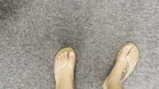 Pharmacy public flip flops
