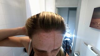 Danielle Brushing Her Hair 2