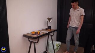 stepmom That's My Girlfriend! Horny Fucks stepson & GF In Threesome