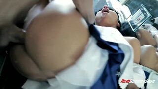 Cosplay Adriana Chechik Destroyed By Bruce Venture's Huge Meaty Cock