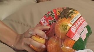 Perfect blonde whore pounded in both holes