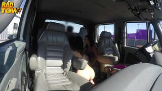 Bad Tow Truck - Threesome in the backseat