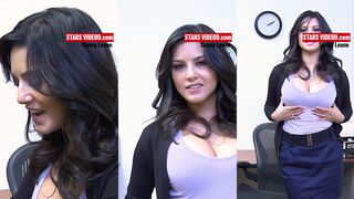 Sunny Leone is at the office