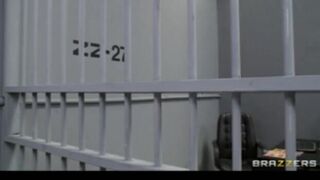 Big Tit Blonde prison guard tells inmate to fuck her wet pussy - Brazzers