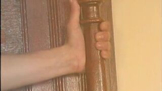 Mistress spanks her slave's tight buns