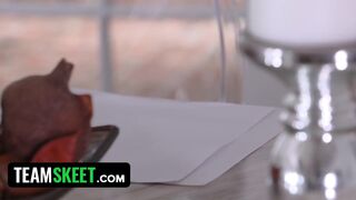 TeamSkeet - Naughty Latin Babysitter Caught And Disciplined From Her Boss For Being Dishonest