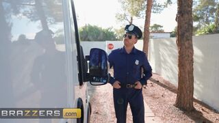 Rocky Emerson Has Some Car Squirting Action With Kaiia Eve & Get Caught By Kyle The Cop