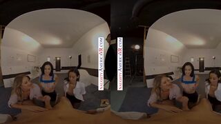 Naughty America - Diana Grace saves Andreina Deluxe's and Candice Dare's jobs by tag teaming boss