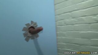 Aryana Adin Sucks And Fucks Her First White Cock At A Gloryhole