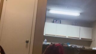 Redheaded slut loves cock down her throat