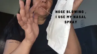 nose blowing