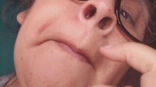 Nose and fingers