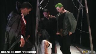 Mad scientist creates a slutty big-tit wife for himself