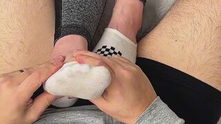 Your POV: VANS MASSAGE & SOCKJOB