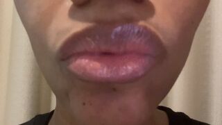 kissy kiss and Licking Glossy Lips