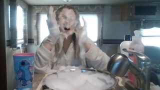 Massive Bowl of Foam for Princess **EXTREME FACE WASH**