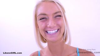 Beautiful Blonde from Alabama at anal audition