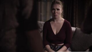 Lena Paul Coaxed into Anal with Bosses Husband