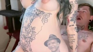 Pregnant quickie reverse cowgirl at 28 weeks