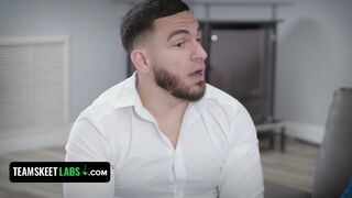 TeamSkeet Labs - Gorgeous Teen Slut Cheats On Her Boyfriend With Her Step Parents Blessing