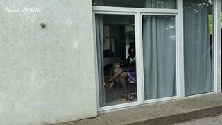 The little sissy bitch has a window seat