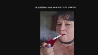 Good Boy Smoke and Stroke Puppet MP3 with Smoking Pics in MP4 Format
