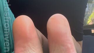Tell your girlfriend my feet are so much better than hers JOI