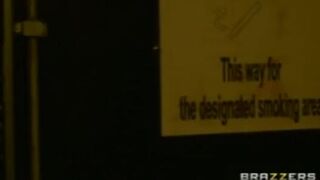 Sexy brunette British spy Stacey Lacey is caught & fucked by cop