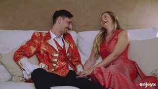 Only passionate sex can make the curvy blonde Stella Cardo moan so joyfully